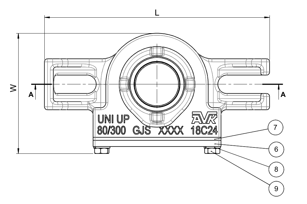 AANBOORZ. SUPA LOCK, EPDM, UNI., DN80-300