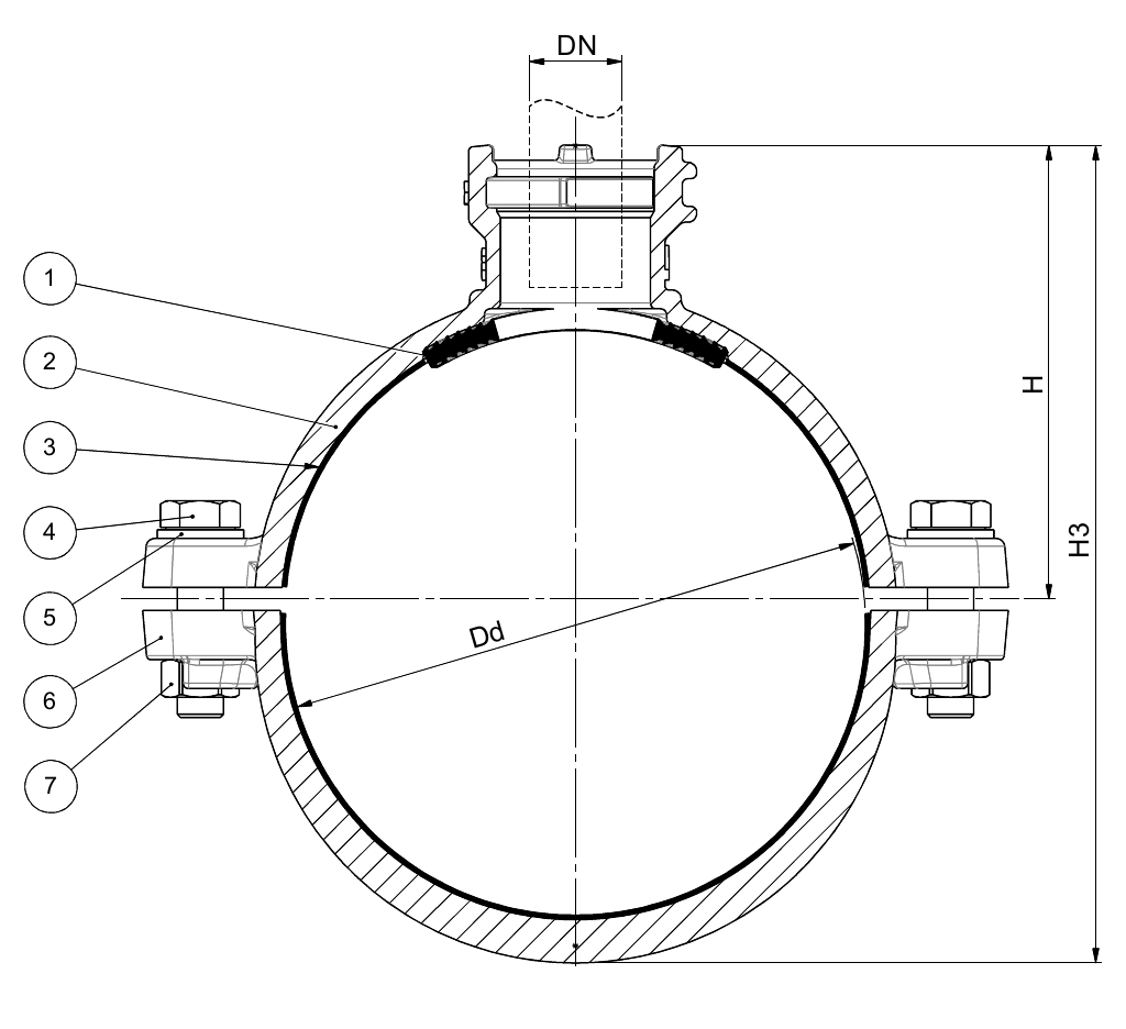AANBOORZ. SUPA LOCK, EPDM, PE-/PVC, PE160