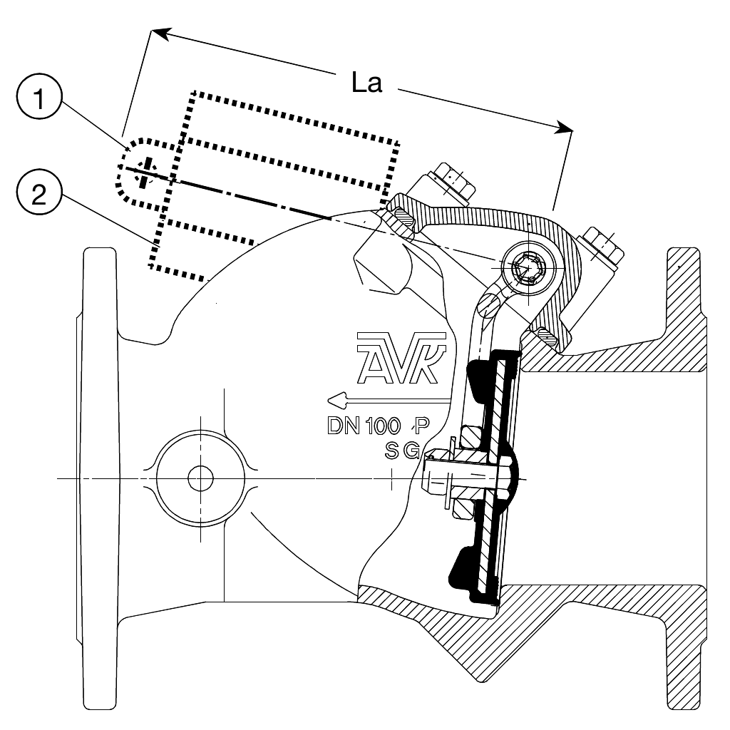 LEVER AND WEIGHT SWING CHECK VALVE, DN50-80