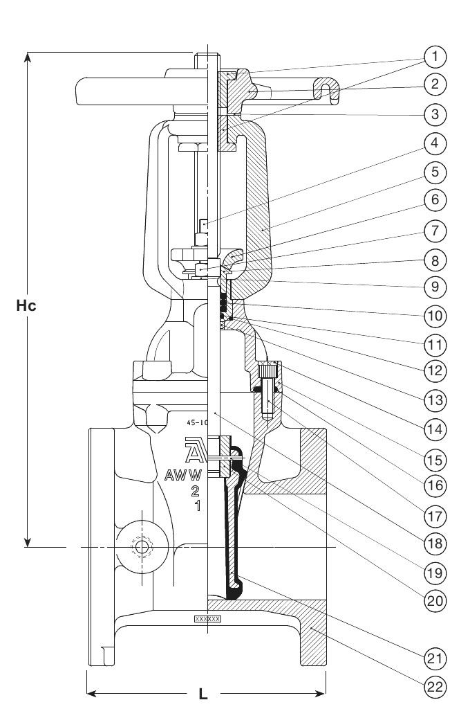 DN080 OS&Y FL.CL150   UL/FM R.