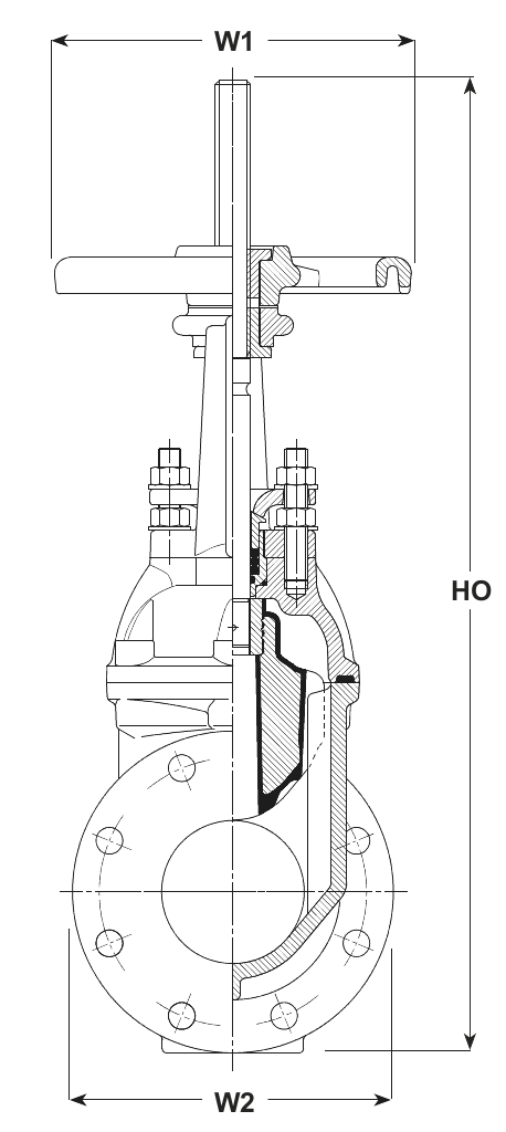 DN080 OS&Y FL.CL150   UL/FM R.