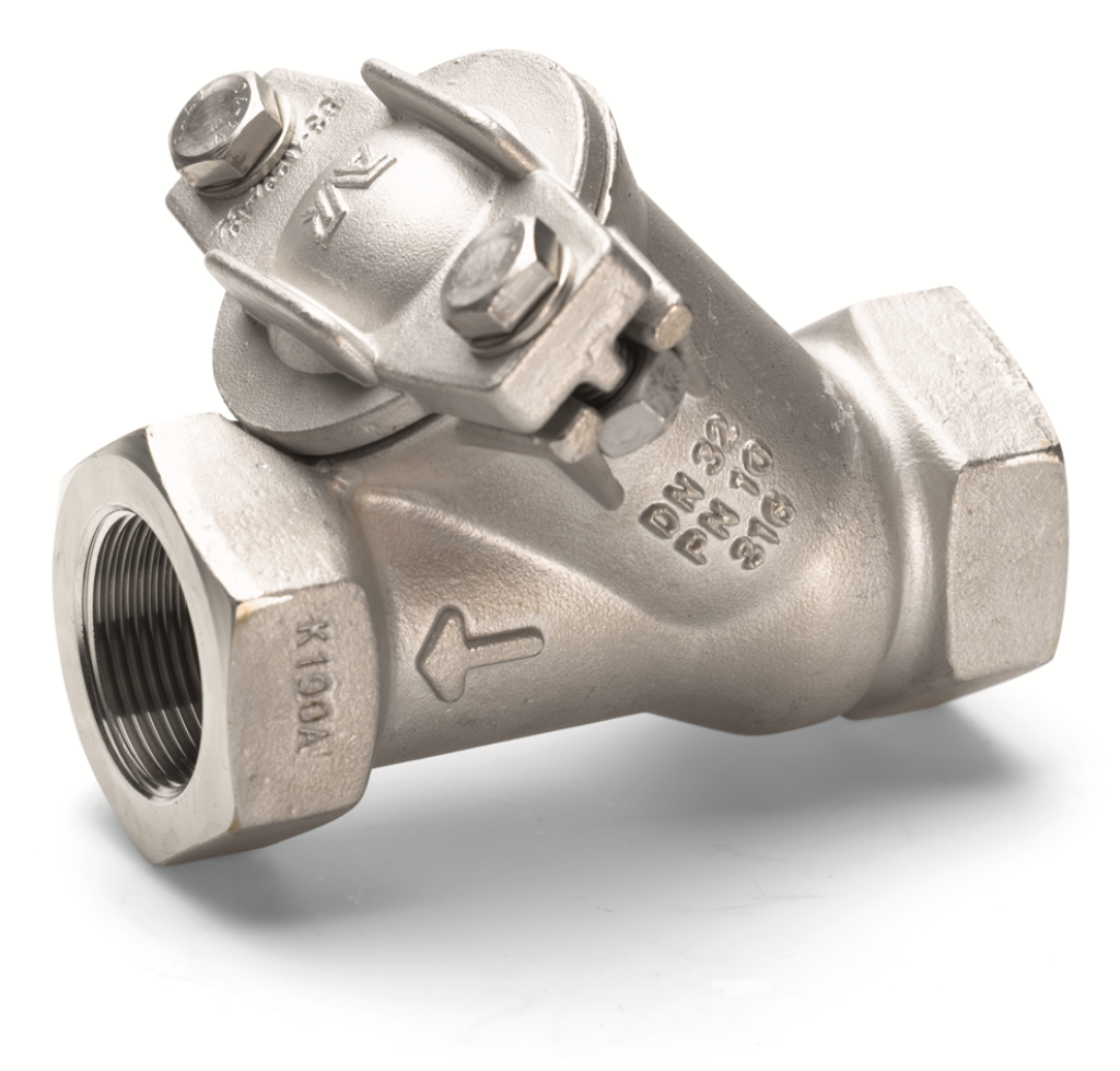 BALKEERKLEP, NBR, BSP 1 1/2" F, RVS, DN40