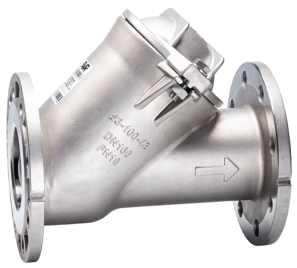 BALL CHECK VALVE, NBR, FLANGED, SS, DN100