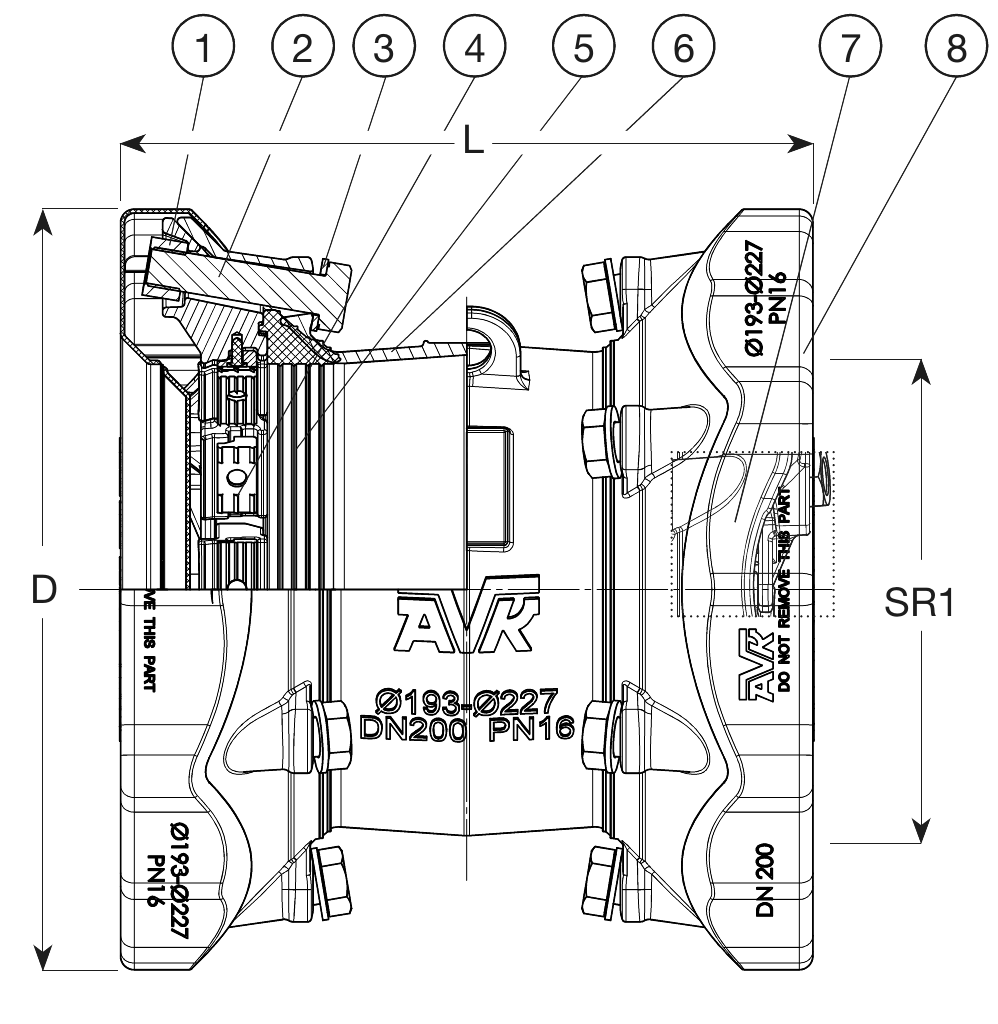 TENSILE COUPLING, 132/159-132/159