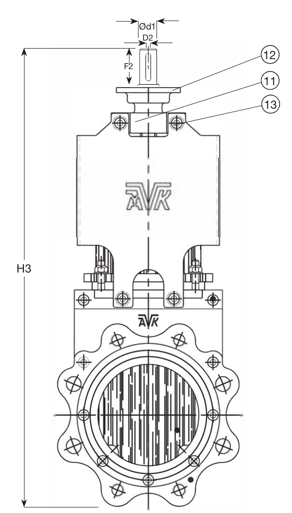 PR AVK GJS400 F10 N.R.S DN200 NBR PN10 SS316