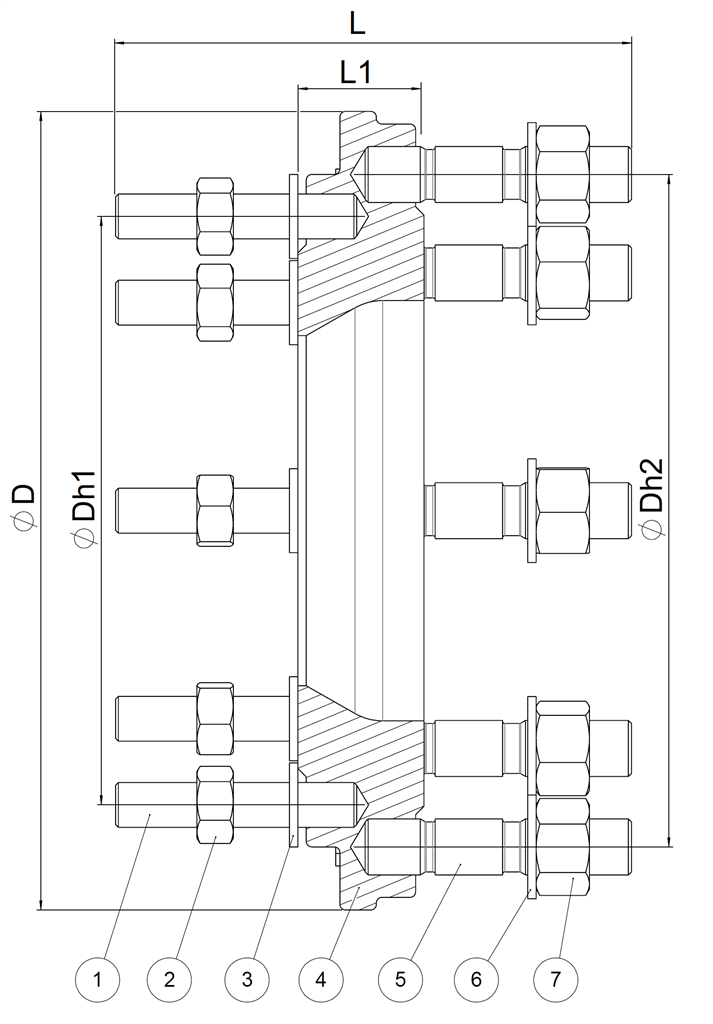 XR DN200/150 PN10 A2/A4 D
