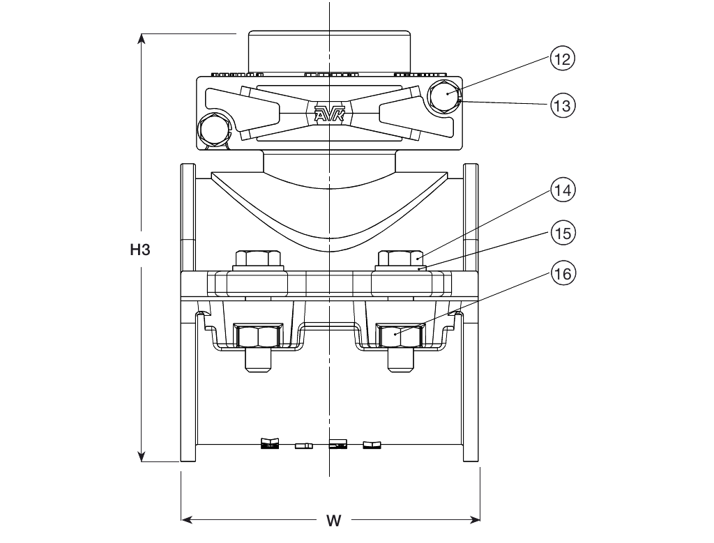 AANBOORZADEL, EPDM, PE-/PVC, 6/4", PE125