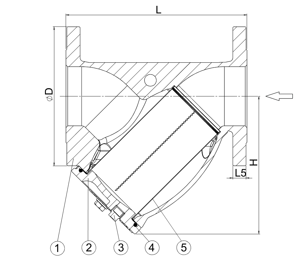 Y-FILTER, EPDM, PN10, DN200