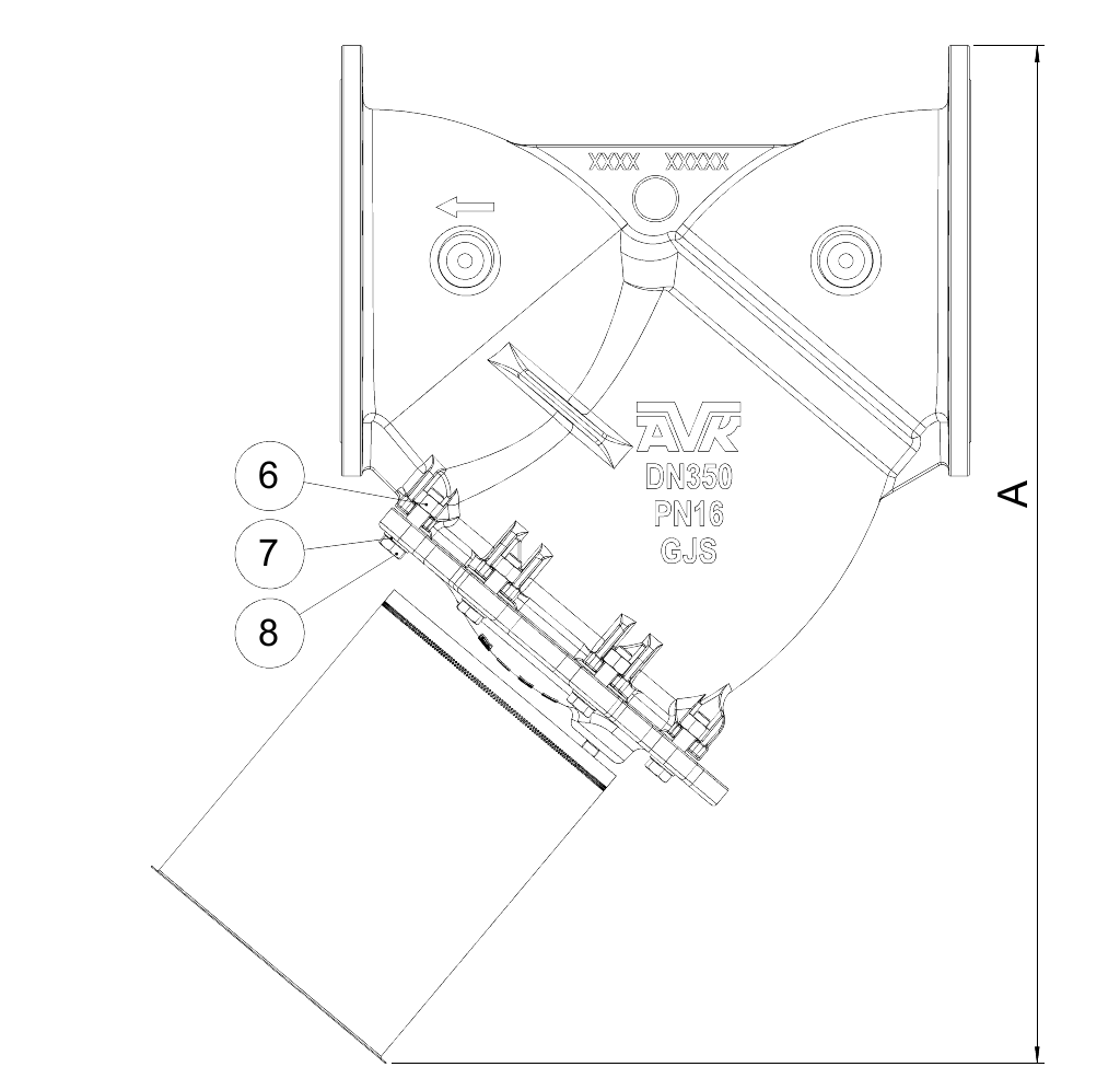 YSTRAINER A2 AVK PN10 DN400
