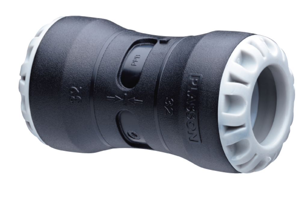 PUSH-FIT COUPLING, STRAIGHT, PE25