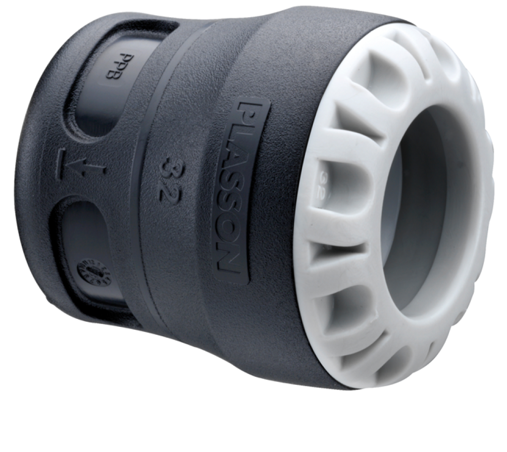 PUSH-FITKOPPELING, EINDKAP, PE25