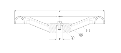 HANDWIEL VOOR SCHUIFAFSLUITER, DN125-150