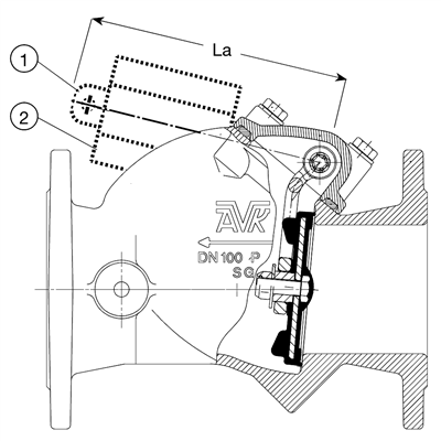 LEVER AND WEIGHT CHECK VALVE, DN125-150