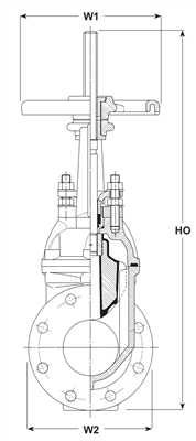 DN080 OS&Y FL.CL150   UL/FM R.