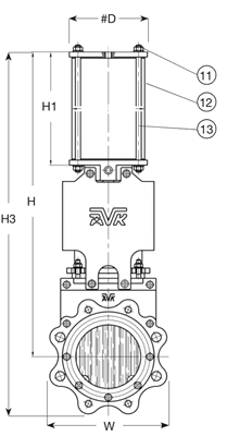 PR AVK GJS400 NDE DN150 NBR PN10/16 SS316