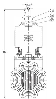 PR AVK GJS400 F10 N.R.S DN200 NBR PN10 SS316