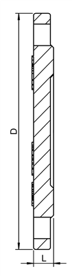 FITTING, BLIND FLANGE, DN80