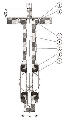 BFV LUG DN25 EPDM HOT PN16 BS