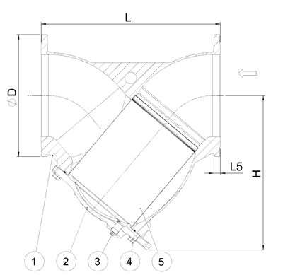 YSTRAINER A2 AVK PN10 DN400