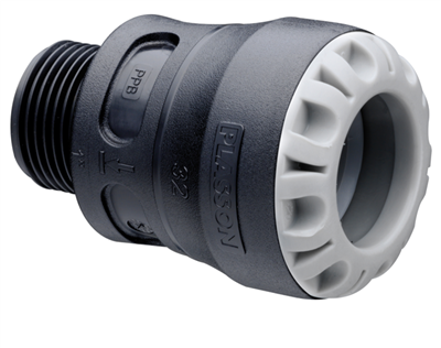 PUSH-FITKOPPELING, BSP 3/2" M, PE50