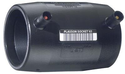 ELECTROF. COUPL., SOCKET, STRAIGHT, PE40