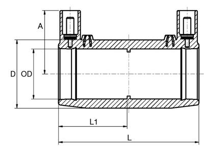 ELECTROF. COUPL., SOCKET, STRAIGHT, PE125