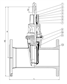 GATE VALVE, EPDM, FLANGED, F5, DN200