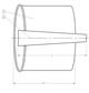 SUPPORT BUSH, PE PIPES SDR11, PE90