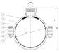 TAP. SADDLE SUPA LOCK, EPDM, PE/PVC, PE225