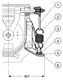 SPRINGKIT FOR SWING CHECK VALVE, DN100