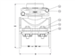 TAPPING SADDLE, EPDM, PE/PVC, 5/4", PE90