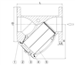 Y-FILTER, EPDM, PN16, DN125